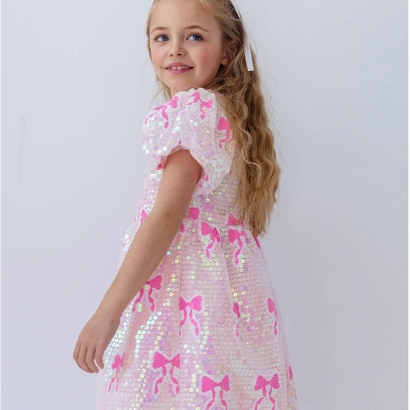 🆕 🎀Sequin Bow Dress🎀 - Picture 3 of 4